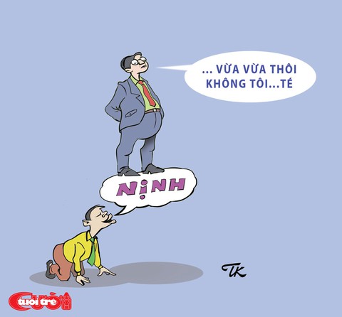 Chùm tranh biếm họa Siêu nịnh - Ảnh 3. Chùm tranh biếm họa Siêu nịnh - Ảnh 3.