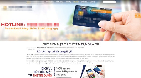 Nở rộ dịch vụ giúp rút tiền mặt từ thẻ tín dụng - Ảnh 2. Nở rộ dịch vụ giúp rút tiền mặt từ thẻ tín dụng - Ảnh 2.