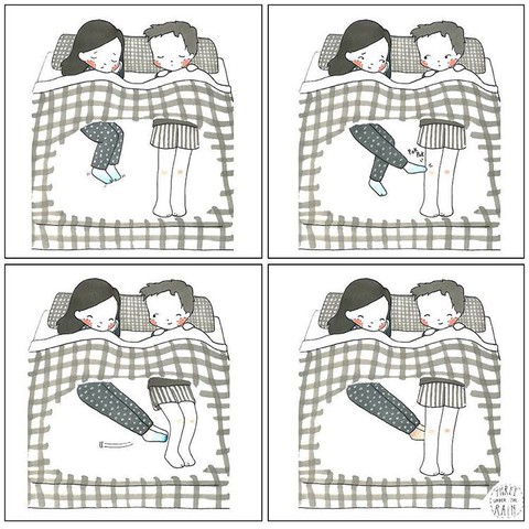 Ký hoạ ngộ nghĩnh về cuộc sống lứa đôi - Ảnh 7. Ký hoạ ngộ nghĩnh về cuộc sống lứa đôi - Ảnh 7.