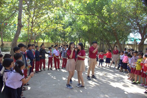 Học sinh đập heo đất làm từ thiện mùa Tết - Ảnh 9. Học sinh đập heo đất làm từ thiện mùa Tết - Ảnh 9.