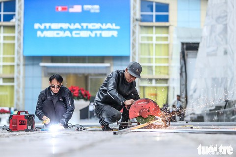 Cận cảnh nơi làm việc của 3.000 nhà báo đưa tin sự kiện Mỹ - Triều - Ảnh 8. Cận cảnh nơi làm việc của 3.000 nhà báo đưa tin sự kiện Mỹ - Triều - Ảnh 8.