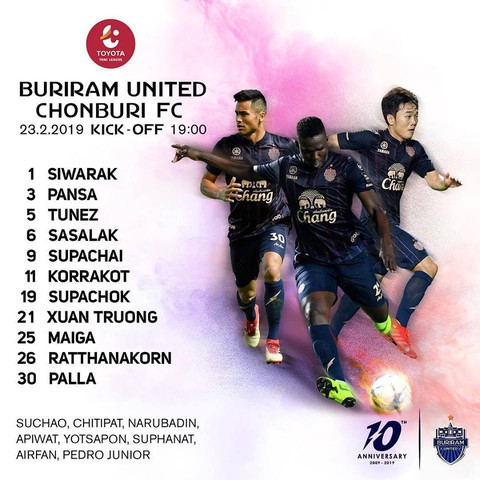 Xuân Trường thi đấu 50 phút ở trận Buriram hòa Chonburi 2-2 - Ảnh 1. Xuân Trường thi đấu 50 phút ở trận Buriram hòa Chonburi 2-2 - Ảnh 1.