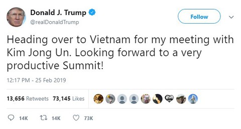 Tổng thống Donald Trump lên Air Force One để tới Việt Nam - Ảnh 2. Tổng thống Donald Trump lên Air Force One để tới Việt Nam - Ảnh 2.