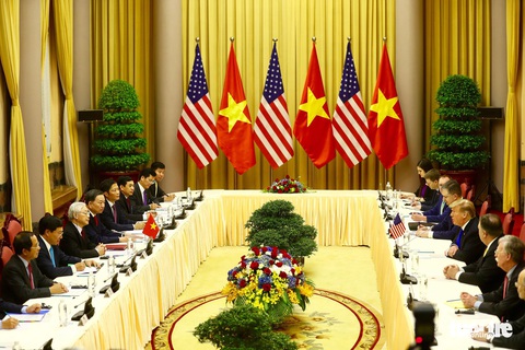 Tổng bí thư, Chủ tịch nước Nguyễn Phú Trọng tiếp Tổng thống Trump - Ảnh 9. Tổng bí thư, Chủ tịch nước Nguyễn Phú Trọng tiếp Tổng thống Trump - Ảnh 9.
