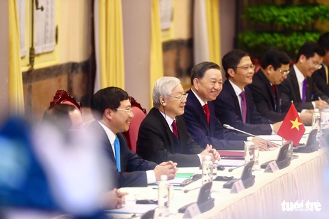 Tổng bí thư, Chủ tịch nước Nguyễn Phú Trọng tiếp Tổng thống Trump - Ảnh 6. Tổng bí thư, Chủ tịch nước Nguyễn Phú Trọng tiếp Tổng thống Trump - Ảnh 6.
