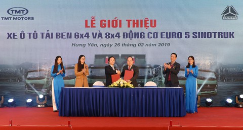 TMT độc quyền lắp ráp xe tải chuẩn khí thải Euro 5 - Ảnh 1. TMT độc quyền lắp ráp xe tải chuẩn khí thải Euro 5 - Ảnh 1.