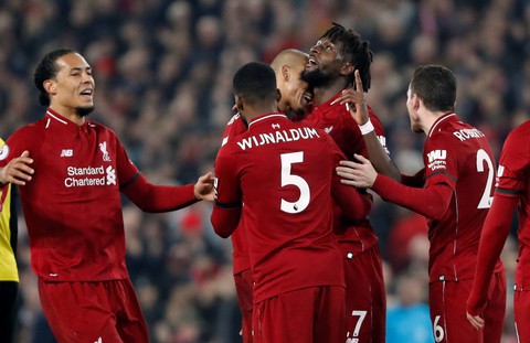 Đại thắng Watford, Liverpool giữ vững đỉnh bảng - Ảnh 2. Đại thắng Watford, Liverpool giữ vững đỉnh bảng - Ảnh 2.