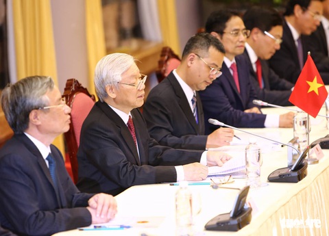 Tổng bí thư, Chủ tịch nước Nguyễn Phú Trọng hội đàm với Chủ tịch Kim Jong Un - Ảnh 4. Tổng bí thư, Chủ tịch nước Nguyễn Phú Trọng hội đàm với Chủ tịch Kim Jong Un - Ảnh 4.