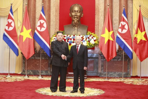 Lãnh đạo Triều Tiên Kim Jong Un chúc mừng Tổng bí thư, Chủ tịch nước Nguyễn Phú Trọng - Ảnh 1. Lãnh đạo Triều Tiên Kim Jong Un chúc mừng Tổng bí thư, Chủ tịch nước Nguyễn Phú Trọng - Ảnh 1.
