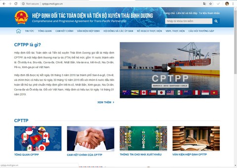 Ra mắt chuyên trang điện tử về Hiệp định CPTPP - Ảnh 1. Ra mắt chuyên trang điện tử về Hiệp định CPTPP - Ảnh 1.