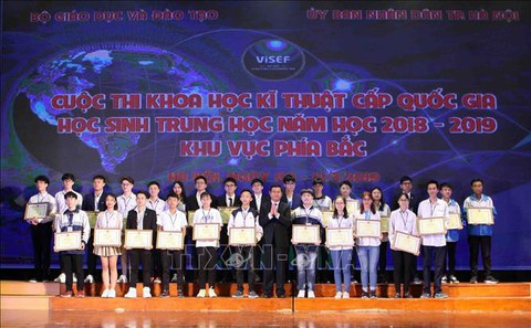 15 dự án đạt giải nhất cuộc thi khoa học kỹ thuật phía Bắc - Ảnh 1. 15 dự án đạt giải nhất cuộc thi khoa học kỹ thuật phía Bắc - Ảnh 1.