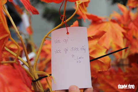 Ước đỗ ĐH, nhiều tiền... trên Cây điều ước tại Ngày hội tư vấn tuyển sinh - Ảnh 6. Ước đỗ ĐH, nhiều tiền... trên Cây điều ước tại Ngày hội tư vấn tuyển sinh - Ảnh 6.