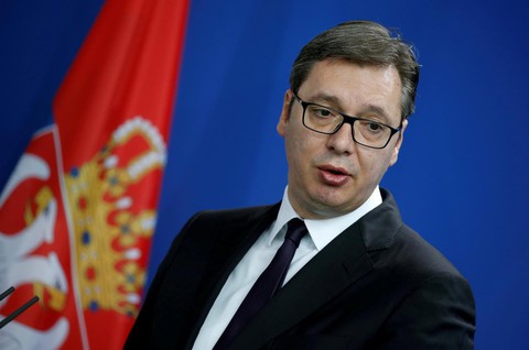Người biểu tình xông vào đài truyền hình, tổng thống Serbia lên tiếng - Ảnh 1. Người biểu tình xông vào đài truyền hình, tổng thống Serbia lên tiếng - Ảnh 1.