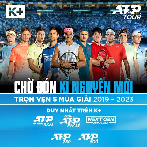 K+ công bố bản quyền phát sóng ATP World Tour - Ảnh 1. K+ công bố bản quyền phát sóng ATP World Tour - Ảnh 1.