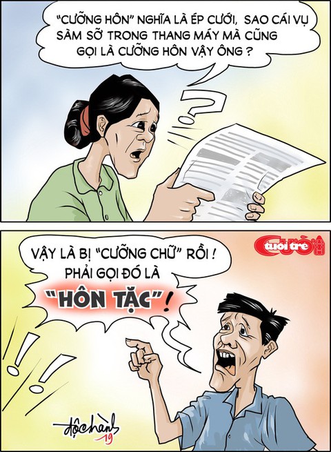 Sàm sỡ trong thang máy: Sửa luật để đủ sức răn đe - Ảnh 3. Sàm sỡ trong thang máy: Sửa luật để đủ sức răn đe - Ảnh 3.