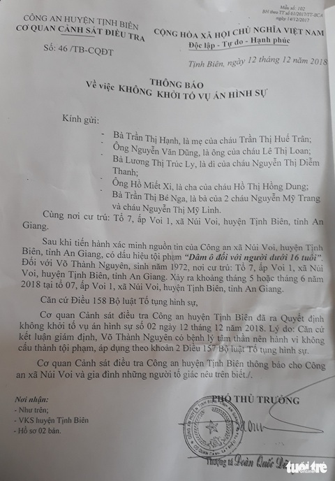 Khởi tố vụ án dâm ô 6 bé gái ở An Giang - Ảnh 4. Khởi tố vụ án dâm ô 6 bé gái ở An Giang - Ảnh 4.