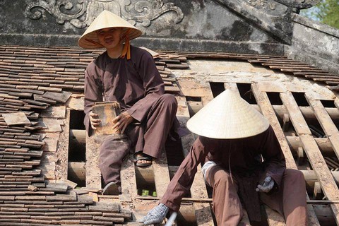 Hạ giải trùng tu chánh điện chùa Từ Hiếu - Ảnh 9. Hạ giải trùng tu chánh điện chùa Từ Hiếu - Ảnh 9.