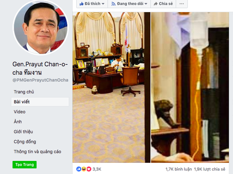 Thủ tướng Thái Lan vừa truyền nước biển vừa làm việc - Ảnh 1. Thủ tướng Thái Lan vừa truyền nước biển vừa làm việc - Ảnh 1.