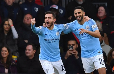 Mahrez tỏa sáng, M.C chiếm ngôi đầu bảng - Ảnh 1. Mahrez tỏa sáng, M.C chiếm ngôi đầu bảng - Ảnh 1.