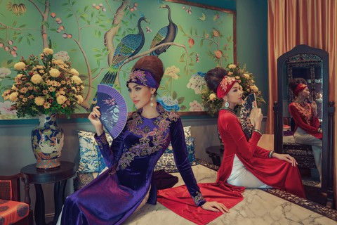 Lan Khuê, Thanh Hằng diện áo dài Nam Kỳ lục tỉnh - Ảnh 6.