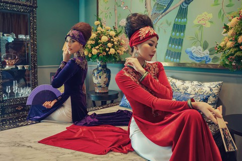 Lan Khuê, Thanh Hằng diện áo dài Nam Kỳ lục tỉnh - Ảnh 1. Lan Khuê, Thanh Hằng diện áo dài Nam Kỳ lục tỉnh - Ảnh 1.