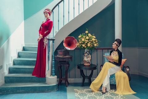 Lan Khuê, Thanh Hằng diện áo dài Nam Kỳ lục tỉnh - Ảnh 7.