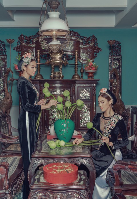 Lan Khuê, Thanh Hằng diện áo dài Nam Kỳ lục tỉnh - Ảnh 10.