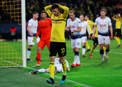 Bất lực trên sân nhà, Dortmund bị Tottenham loại khỏi Champions League - Ảnh 3. Bất lực trên sân nhà, Dortmund bị Tottenham loại khỏi Champions League - Ảnh 3.