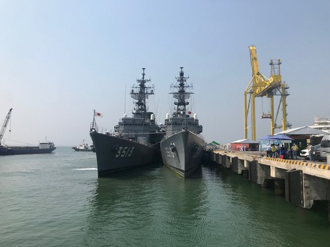 Tàu lực lượng phòng vệ trên biển Nhật Bản thăm Đà Nẵng - Ảnh 1. Tàu lực lượng phòng vệ trên biển Nhật Bản thăm Đà Nẵng - Ảnh 1.