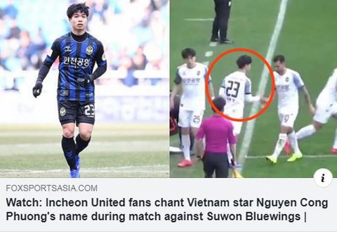 Fox Sport đăng tải video bình luận: Công Phượng được yêu mến ở Incheon United - Ảnh 2. Fox Sport đăng tải video bình luận: Công Phượng được yêu mến ở Incheon United - Ảnh 2.