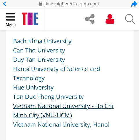 Times Higher Education công bố những đại học VN sinh viên nước ngoài nên theo học - Ảnh 1. Times Higher Education công bố những đại học VN sinh viên nước ngoài nên theo học - Ảnh 1.