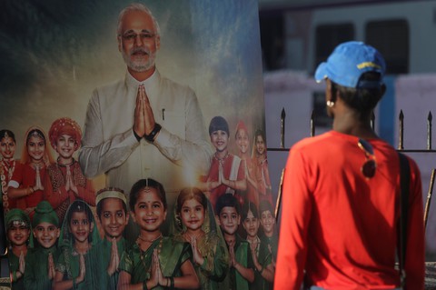 Ấn Độ cấm chiếu phim về tiểu sử Thủ tướng Modi trước bầu cử - Ảnh 1. Ấn Độ cấm chiếu phim về tiểu sử Thủ tướng Modi trước bầu cử - Ảnh 1.