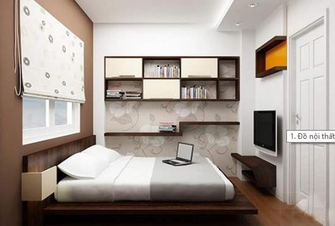 Bố trí phòng ngủ đẹp và khoa học cho vợ chồng trẻ - Ảnh 1. Bố trí phòng ngủ đẹp và khoa học cho vợ chồng trẻ - Ảnh 1.