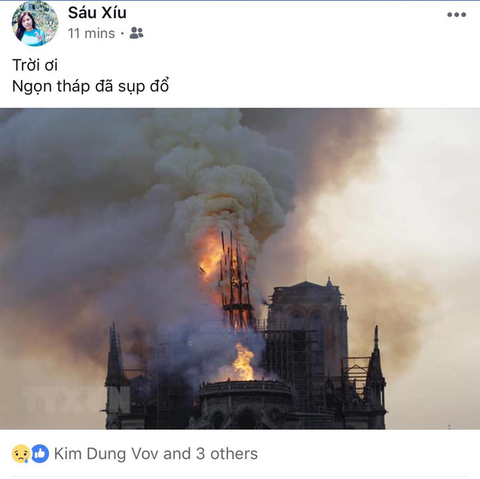 Nhà thờ Đức Bà Paris bốc cháy, người Việt bàng hoàng chia sẻ kỷ niệm - Ảnh 9. Nhà thờ Đức Bà Paris bốc cháy, người Việt bàng hoàng chia sẻ kỷ niệm - Ảnh 9.