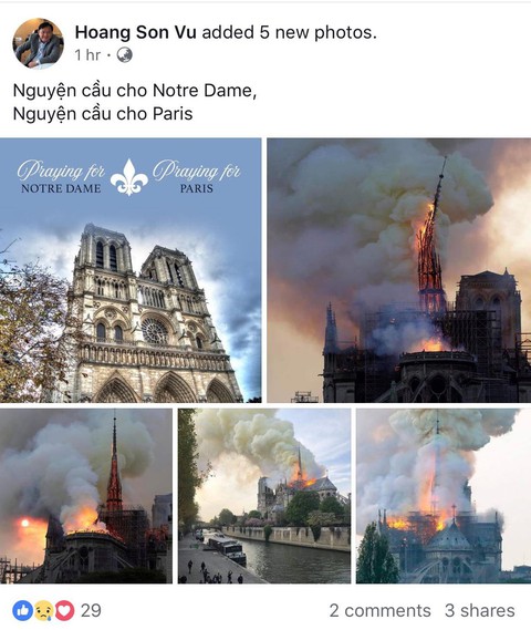 Nhà thờ Đức Bà Paris bốc cháy, người Việt bàng hoàng chia sẻ kỷ niệm - Ảnh 7. Nhà thờ Đức Bà Paris bốc cháy, người Việt bàng hoàng chia sẻ kỷ niệm - Ảnh 7.