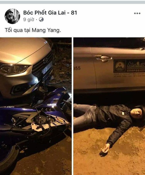 Giả vờ tai nạn giao thông, chụp ảnh đăng Facebook câu like - Ảnh 2. Giả vờ tai nạn giao thông, chụp ảnh đăng Facebook câu like - Ảnh 2.