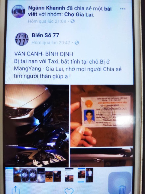 Giả vờ tai nạn giao thông, chụp ảnh đăng Facebook câu like - Ảnh 1. Giả vờ tai nạn giao thông, chụp ảnh đăng Facebook câu like - Ảnh 1.