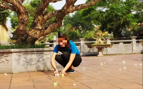 Dân bức xúc sư trụ trì dọa thả chó cắn nát mặt Phật tử - Ảnh 1. Dân bức xúc sư trụ trì dọa thả chó cắn nát mặt Phật tử - Ảnh 1.