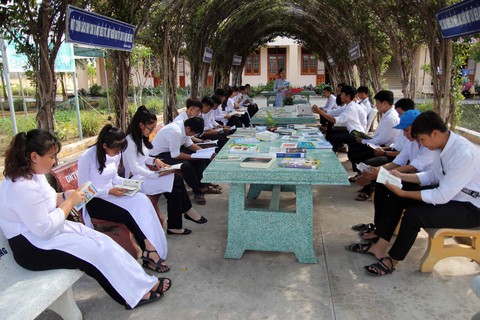 Thư viện trường học thay áo mới - Ảnh 1. Thư viện trường học thay áo mới - Ảnh 1.
