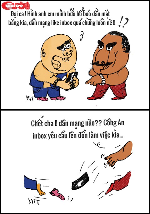 Biếm họa: Giang hồ cõi mạng - Ảnh 3. Biếm họa: Giang hồ cõi mạng - Ảnh 3.