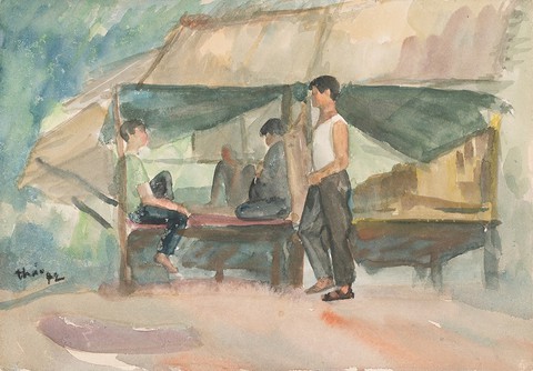 Những ký họa cháy bỏng giữa đường Trường Sơn - Ảnh 4. Những ký họa cháy bỏng giữa đường Trường Sơn - Ảnh 4.