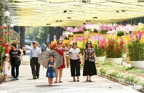 Check-in công viên Tao Đàn ngắm hoa lan trong Sắc màu nhiệt đới - Ảnh 1. Check-in công viên Tao Đàn ngắm hoa lan trong Sắc màu nhiệt đới - Ảnh 1.