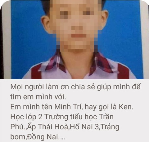 Tung tin đồn thất thiệt học sinh lớp 2 đi lạc - Ảnh 1. Tung tin đồn thất thiệt học sinh lớp 2 đi lạc - Ảnh 1.