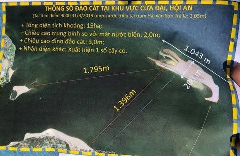 Đau đầu với đảo cát biển Cửa Đại phình 15 hecta - Ảnh 2. Đau đầu với đảo cát biển Cửa Đại phình 15 hecta - Ảnh 2.