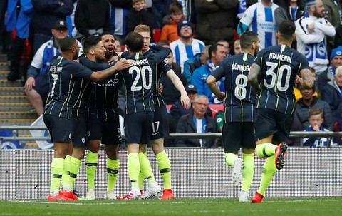 Jesus đại lập công, Man City hạ Brighton vào chung kết Cúp FA - Ảnh 1. Jesus đại lập công, Man City hạ Brighton vào chung kết Cúp FA - Ảnh 1.