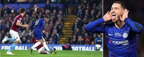 Hazard lóe sáng giúp Chelsea vươn lên hạng 3 - Ảnh 1. Hazard lóe sáng giúp Chelsea vươn lên hạng 3 - Ảnh 1.