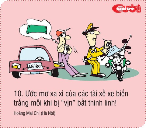 10 liên tưởng vui về xe biển xanh - Ảnh 10. 10 liên tưởng vui về xe biển xanh - Ảnh 10.