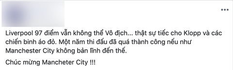 CĐV Việt Nam chúc mừng MC, tiếc cho Liverpool - Ảnh 5. CĐV Việt Nam chúc mừng MC, tiếc cho Liverpool - Ảnh 5.