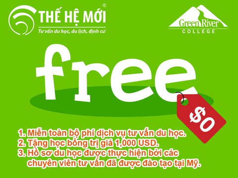 30 suất ưu đãi khi làm hồ sơ nhập học trường Green River College - Ảnh 1. 30 suất ưu đãi khi làm hồ sơ nhập học trường Green River College - Ảnh 1.