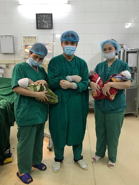 Sản phụ sinh ba bé trai cùng trứng rất hiếm gặp - Ảnh 1. Sản phụ sinh ba bé trai cùng trứng rất hiếm gặp - Ảnh 1.